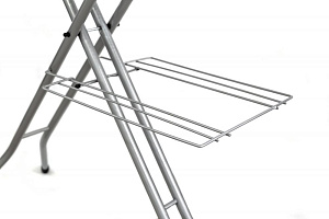 Доска гладильная 38х120/143см PERILLA Капитоль. Подставка под утюг. Розетка. Подрукавник. Полка для белья. Гладильная поверхность-металл чехол-хлопок 000000000001014991