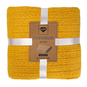Плед 190х220см LUCKY WOVEN SGE-GRETA желтый хлопок 100% Плед 190х220см LUCKY WOVEN SGE-GRETA желтый хлопок 100% 000000000001218023