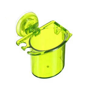 Стакан для умывальных принадлежностей на присоске Мультидом, пластик 000000000001126919