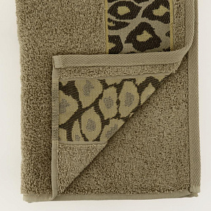 Полотенце 50х90см CLEANELLY BASIC Лиопардо махровое плотность 460гр/м кофейный 100% хлопок ПЦ2601-4478,16-1120 000000000001201412