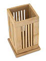 Подставка для столовых приборов 9,5х9,5х16см бамбук 000000000001227951
