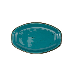 Блюдо сервировочное 26см TULU PORSELEN Reactive Turquoise фарфор 000000000001216247