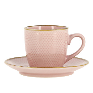 Кофейный набор Розовые мечты Коралл, 12 предметов 000000000001166779