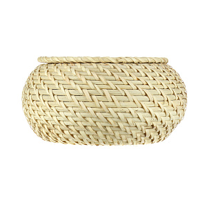 Круглая шкатулка с крышкой, 19?10 см, ротанг 000000000001126341