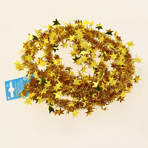 Гирлянда Звезды цветная 10+60мм 2м Г-262 000000000001180018