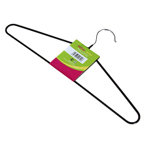 Вешалка с ПВХ покрытием Matissa, черный, 40 см, металл 000000000001083682