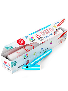 Пакеты для хранения и заморозки продуктов 15шт 23x27см MALIBRI с замком Zip-Lock с маркером полиэтиллен 000000000001207138