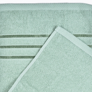 Полотенце махровое 30х60см СОФТИ бордюр 3 полоски светло-зеленый хлопок 100% 000000000001212200