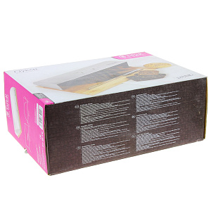 Хлебница 39х28,5х15см TALLER Оукли с ножом для хлеба каучуковое дерево 000000000001017079