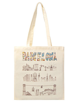 Сумка-шоппер 40х37см с принтом ST полиэстер/хлопок 000000000001227180