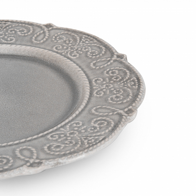 Тарелка десертная 21,5см NINGBO Gray глазурованная керамика 000000000001217556
