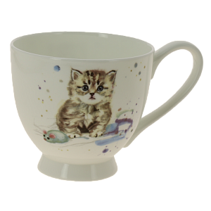 Кружка 500 мл форма челси Котенок фарфор костяной SX-DJ01 000000000001196853