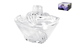 Ваза с крышкой 12смгранение стекло,DSTG2016-5 000000000001193562