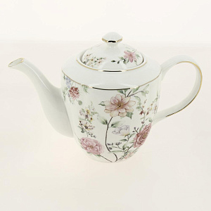 Сервиз чайный 13 предметов (чашка 250мл-6шт/блюдце-6шт/чайник 1,25л) BALSFORD Эмма фарфор 000000000001200559