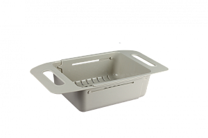 Дуршлаг 48х38см VERDE для овощей в раковину универсальный белый полипропилен 000000000001205683