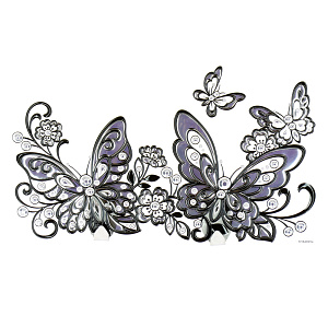 Двойной стикер крючок Бабочки Room Decoration 000000000001127372