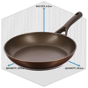 Сковорода Gusto+ Pyrex, 28 см 000000000001128595