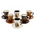 Кофейный набор Wellberg, керамика, 12 предметов 000000000001172402