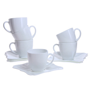 Чайный набор Authentic White Luminarc, 220мл, 12 предметов 000000000001003999