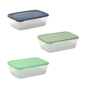 Контейнер пищевой 2л 23х16,5х8см в ассортименте пластик 000000000001226443