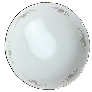 Салатник Серый Орнамент Люкс Хауз, 16 см 000000000001063493