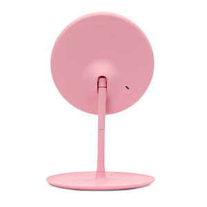 Зеркало настольное 28,5см с подсветкой розовое 000000000001222693