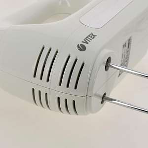 Миксер Vitek VT-1426 мощность 500вт 6 скоростей турборежим кнопка отсоединения насадок венчик для взбивания крюки для замешивания теста пластик 000000000001204163