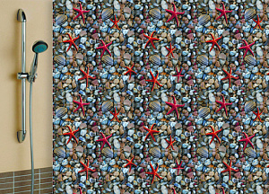 Штора для ванной V-Line, 180х180 см, полиэстер 000000000001022718