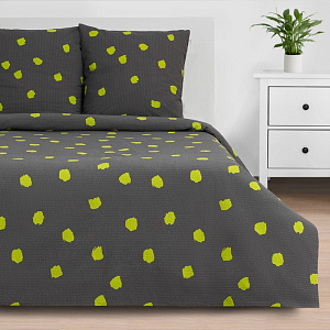 Комплект постельного белья "Этель" 1,5 спальное Grey storm 143х215см, 150х214см, 70х70см-2шт, 100% хлопок 4616007 000000000001202298