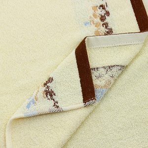 Полотенце Флер  30х50 см, молочн+коричневый, 100% хлопок T000028 000000000001104381