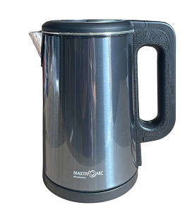 Чайник электрический 2,2л MAXTRONIC MAX-609 диск мощность 1800Вт металл, кнопка открывания крышки, длина шнура 0,75м 000000000001222946