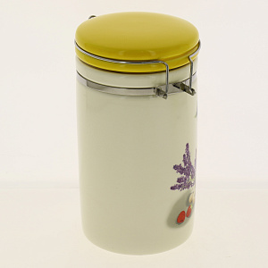 Банка для сыпучих продуктов 1л Миель с клипсой подарочная упаковка 000000000001177441