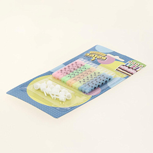 Свечи для торта 12шт/6см СФЕРА Горошек 000000000001166953