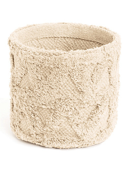 Корзина для хранения 20x20см DE'NASTIA Крафт Треугольники молочный хлопок 000000000001220590