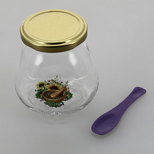 Банка для хранения 260 мл с металлической крышкой, стекло, артикул 626-141 000000000001202866