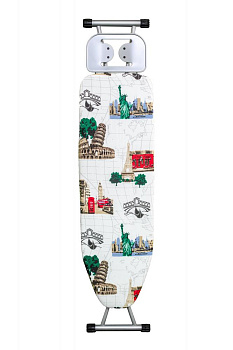 Доска гладильная 110х33см PERILLA Сити подставка под утюг розетка удлинитель гладильная поверхность-металл 000000000001205955