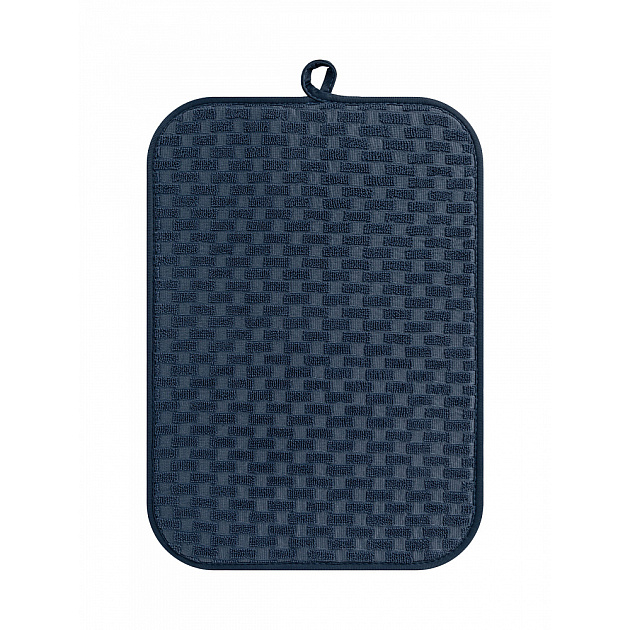 Коврик для сушки посуды 45х32см LUCKY Шашечки синий микрофибра полиэстер 000000000001223879