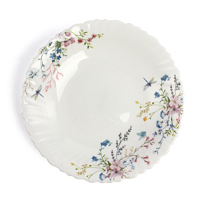 Тарелка суповая 22см FARFORELLE Цветущий луг стеклокерамика 000000000001216080