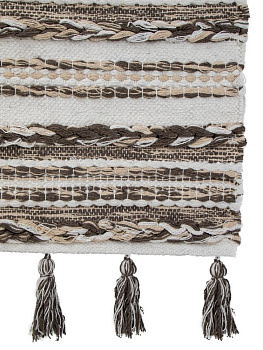 Коврик универсальный 60X90см LUCKY КОСА белый/светло-серый хлопок 000000000001225678