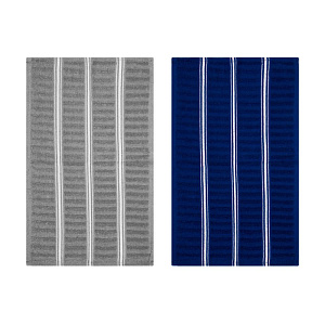 Набор полотенец кухонных 5шт 30х50см LUCKY махра серый/синий хлопок 000000000001222089