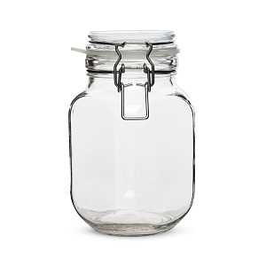 Банка 950мл ТРЕЙДМАРКЕТ Кубик с бугельным замком стекло 000000000001220708