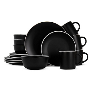 Набор столовой посуды 16 предметов (обеденная 27см-4шт/десертная 20см-4шт/салатник 14см-4шт/кружка 355мл-4шт) керамика BSCJ4590 000000000001224269