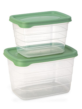 Набор контейнеров 2шт 625мл/1,15л в ассортименте пластик 000000000001228396
