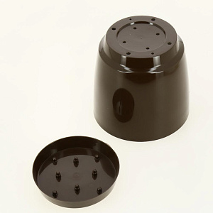 Горшок для цветов 2л h145мм D150мм GARDENPLAST ФРЕЗИЯ №1 шоколад пластик 000000000001207362