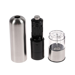 Мельница электрическая LUAZON HOME LET-002 питание от батареек серебристая пластик металл 000000000001186520