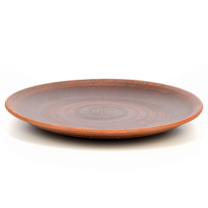 Тарелка десертная 21,5см гладкая дымленая керамика 000000000001211395