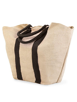 Сумка 40х58х27 DE'NASTIA Patyka Bag коричневая ручка хлопок/джут 000000000001225560