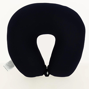 Подушка антистресс LUCKY дорожная с кнопкой темно-синяя полиэстер 000000000001199322