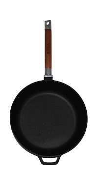 Сотейник 28см БИОЛ деревянная ручка чугун 000000000001117432