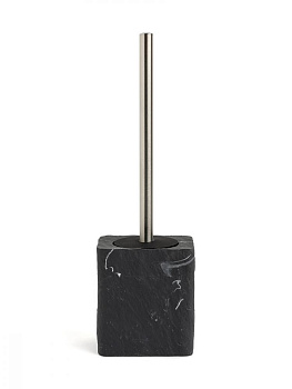 Щетка для унитаза DE'NASTIA Мрамор с подставкой темно-серый полирезина 000000000001218898